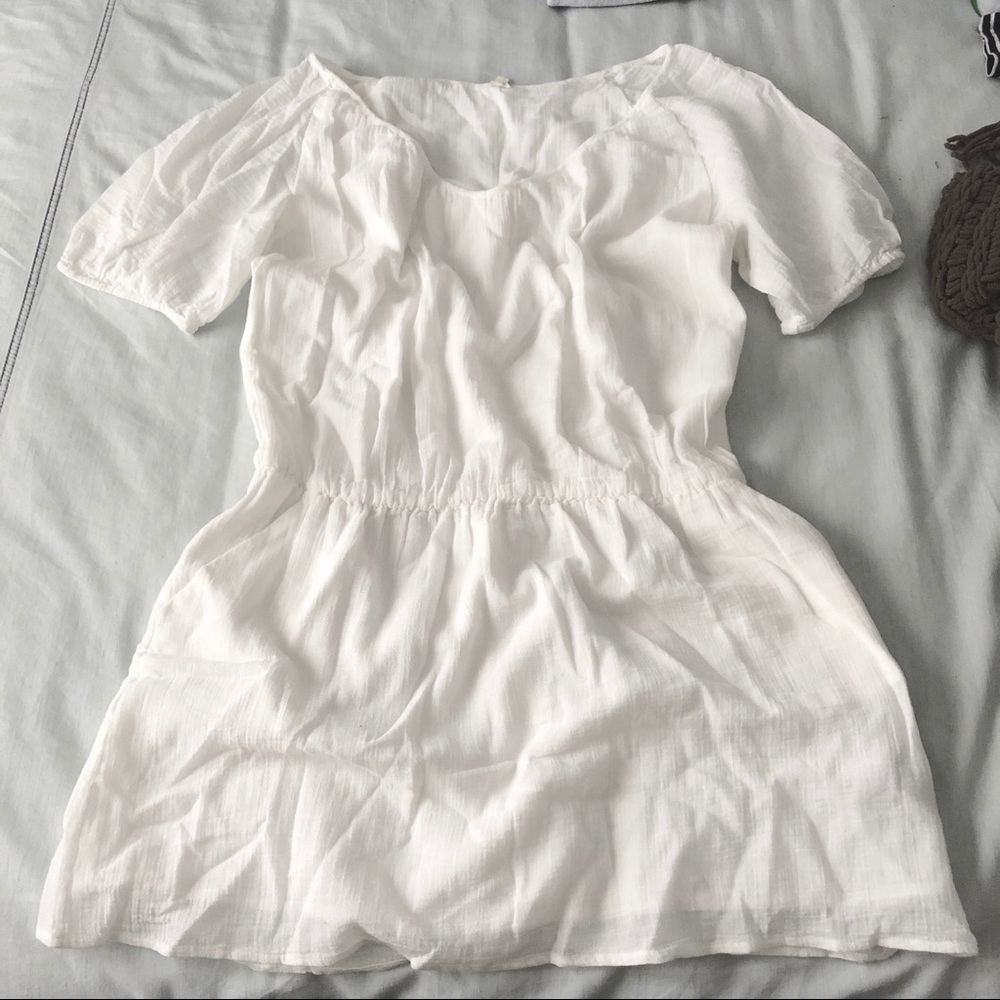 J Crew Ivory Gauze Siesta Dress